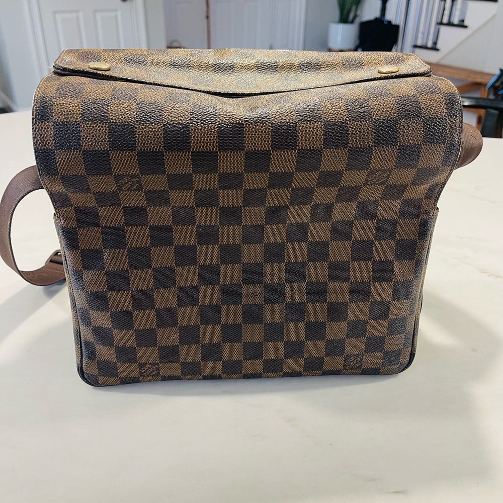 Louis Vuitton Brown Checkered Crossbody Bag